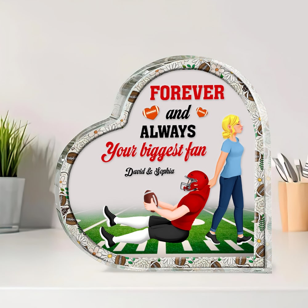 Personalized Valentine'S Day Gifts For Couple Heart Plaque 01Xqtn101224Pa Football Lover Fashion24Hs
