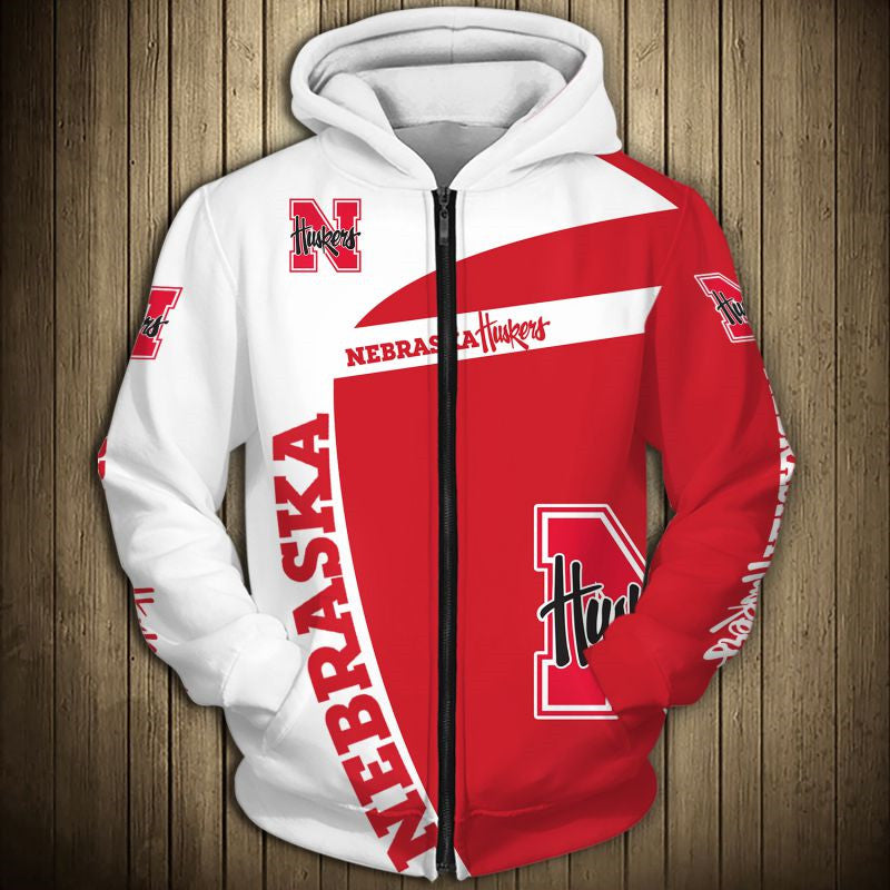 Nebraska Cornhuskers Zip Up Hoodie 3 &hellip;