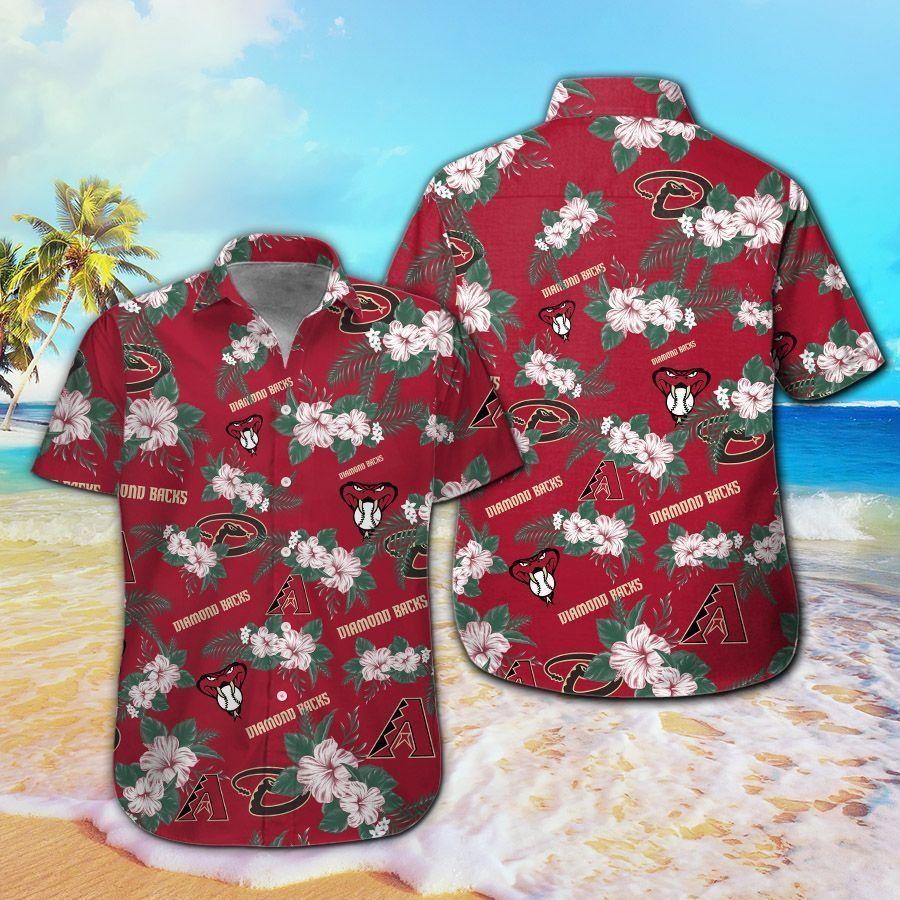 Hawaiian Arizona Diamondbacks Short Sleeve Tropical Shirt