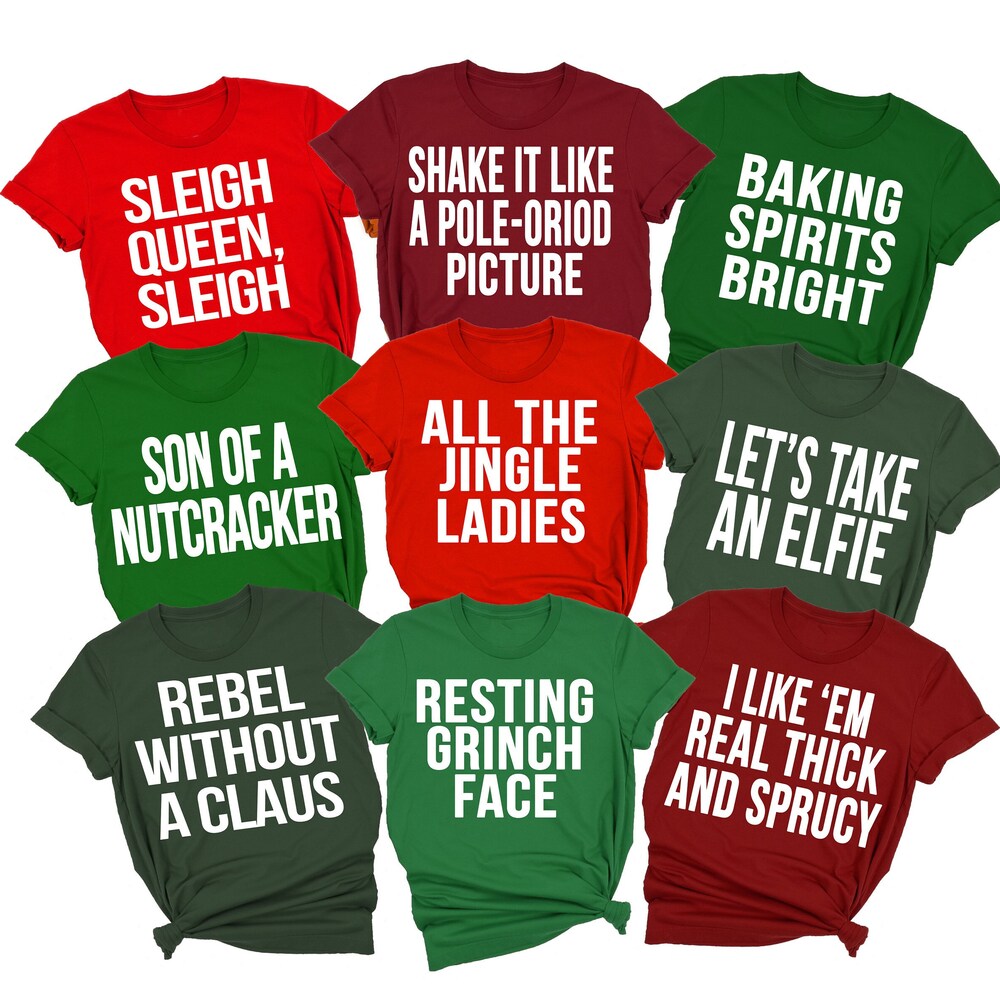 Funny Christmas Shirts, Christmas Puns, Family Christmas Shirts, Holiday Party Shirt, Matching Christmas Shirts, Group Christmas Party Shirt Teeloom