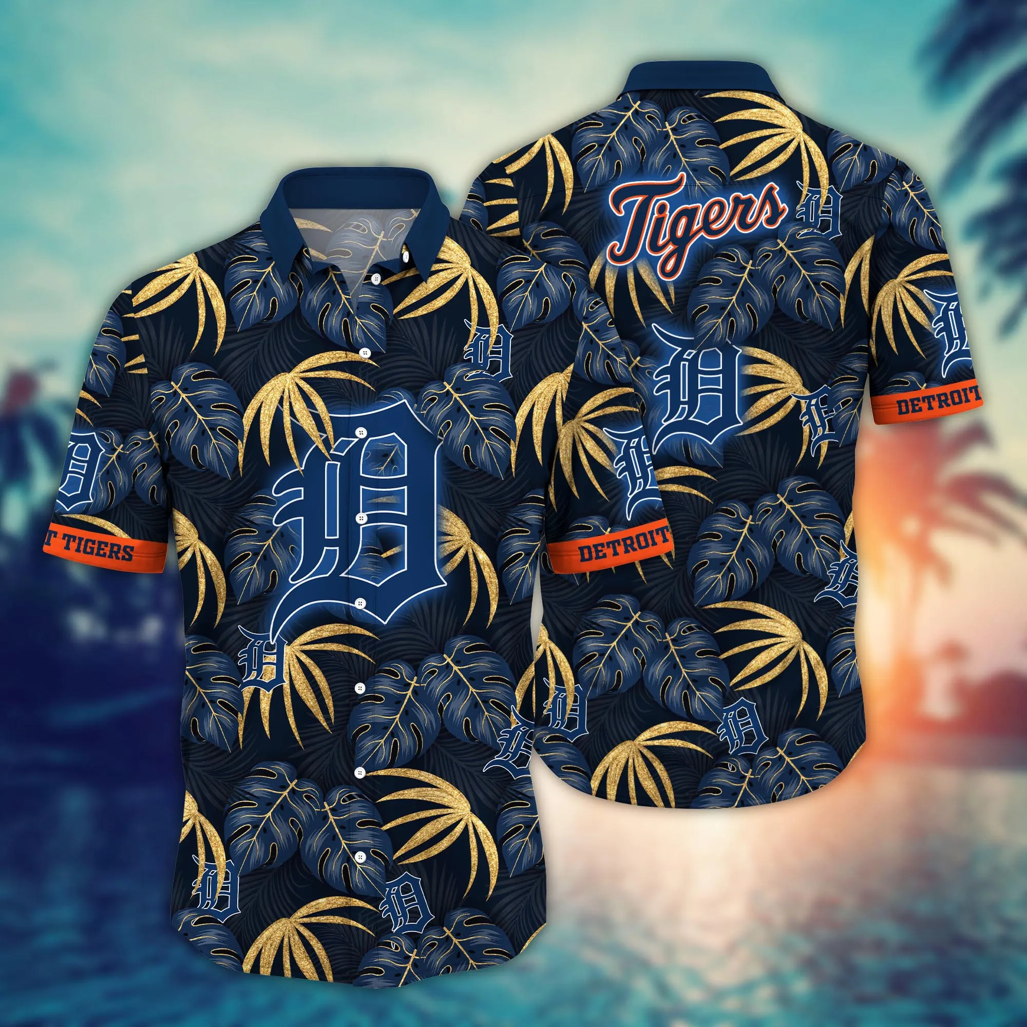 Detroit Tigers Mlb Hawaiian Shirt Evening Strolls Aloha Shirt