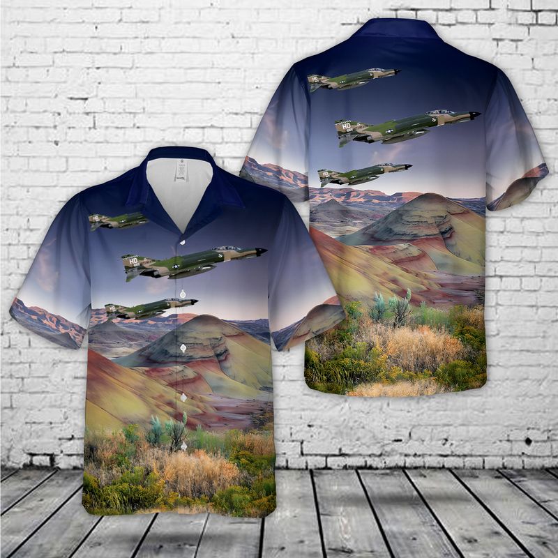 Us Air Force Qf-4E Phantom Hawaiian Shirt For Men