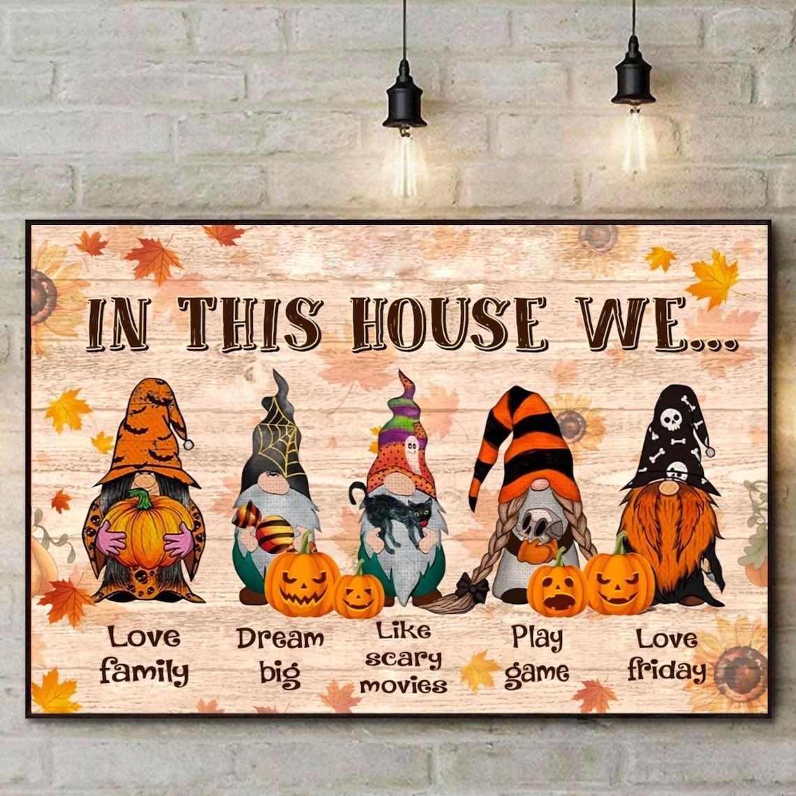 In This House Halloween Poster, Halloween Pumpkin Poster, Kitchen Witchery Poster, Witches Poster, Witches Magic Wall Art, Pumpkin Art Jack-o'-lantern ShirtHome Style