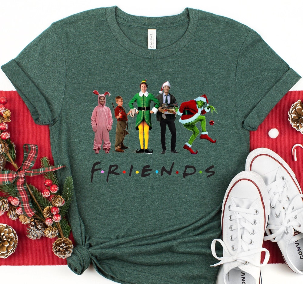 Christmas Friends Shirts, Christmas Movie Watching Shirt, Christmas Shirt Kids, Funny Christmas Shirt Gift, Christmas Vacation Shirts Family Lionelight