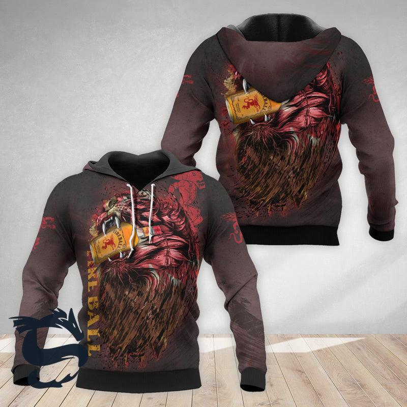 The Roaring Lion Fireball Hoodie & Zip Hoodie