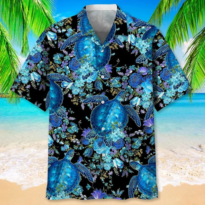 Turtle Beach Nature Hawaiian Shirts, 3D Full Print Aloha Beach Shirt For Men And Woman, Turtle Hawaii Shirt, Turtle Gifts