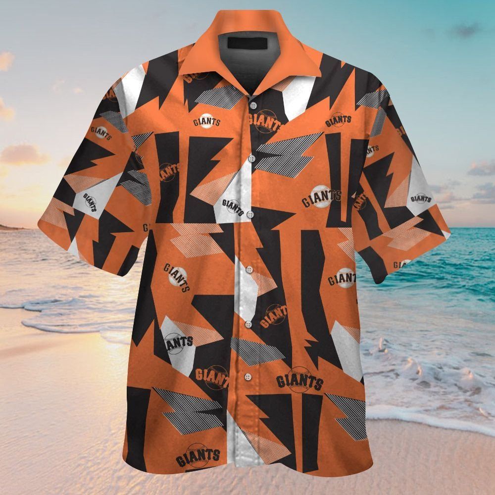 San Francisco Giants Short Sleeve Button Up Tropical Hawaiian Shirt Ver011