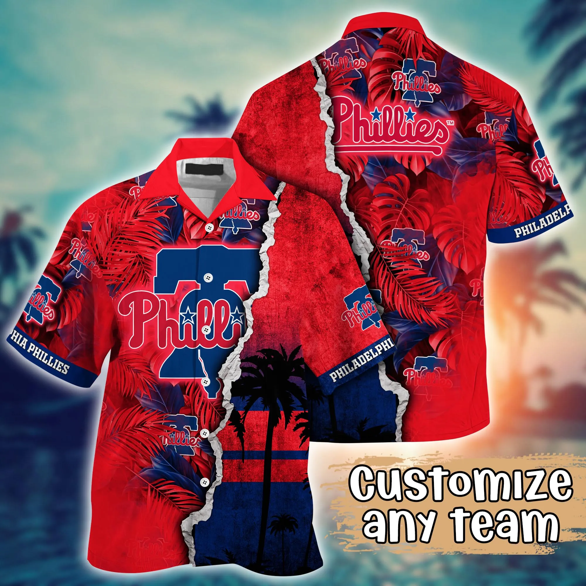 Philadelphia Phillies Mlb Hawaiian Shirt Custom Summer Fruits Aloha Shirt