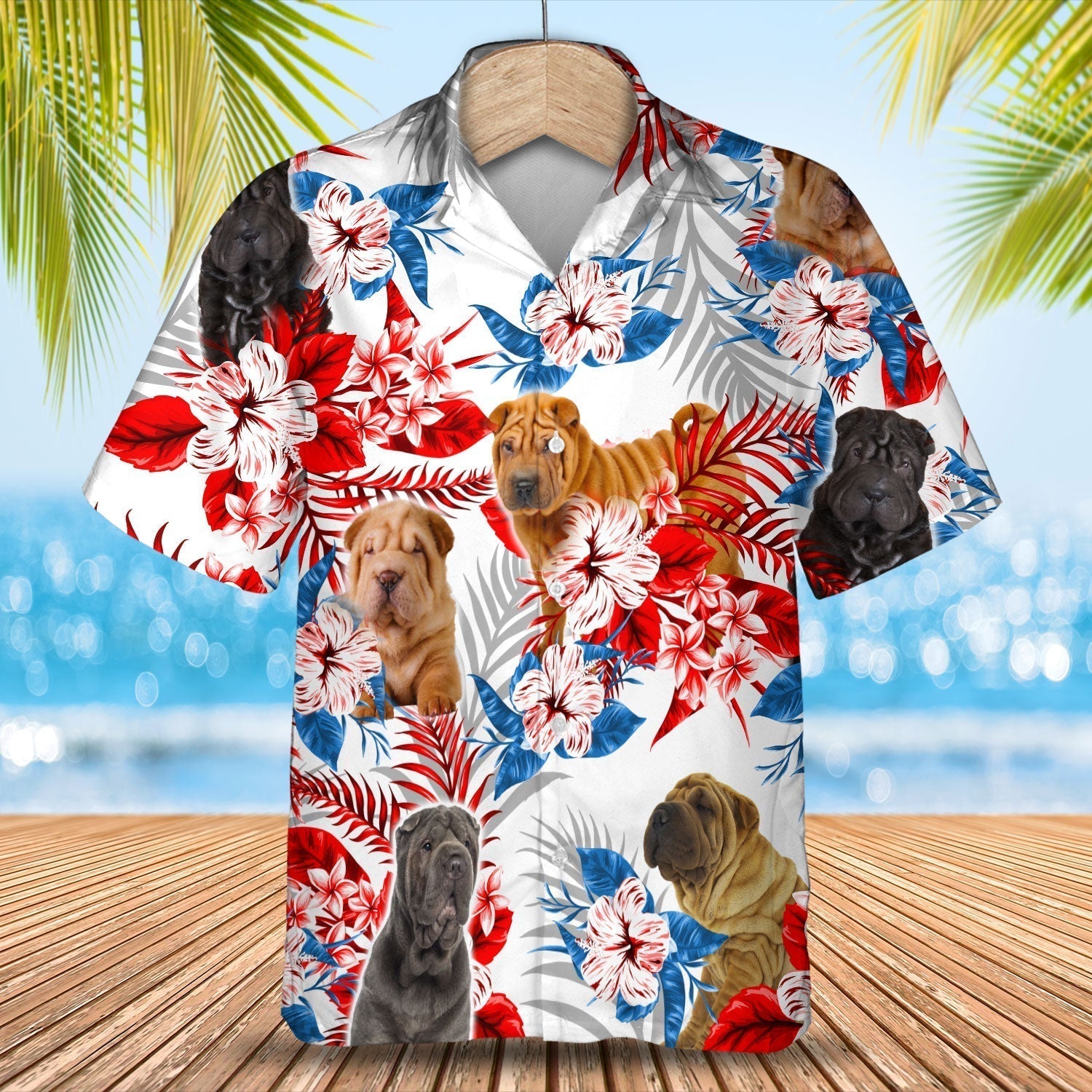 Shar Pei Hawaiian Shirt –  Gift For Summer, Summer Aloha Shirt, Hawaiian Shirt For Men And Women