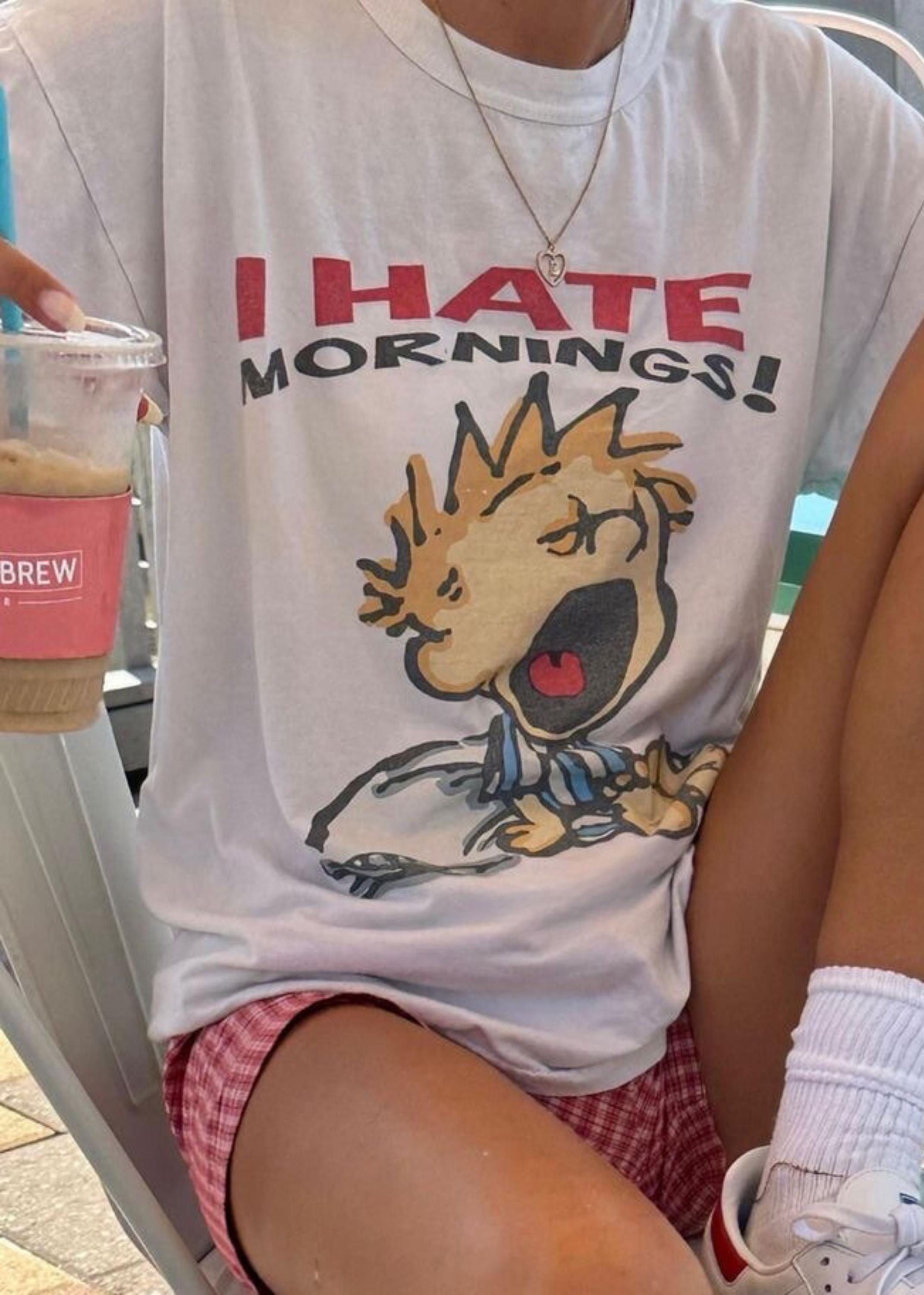 Shirt Ideas, Vintage I Hate Mornings …