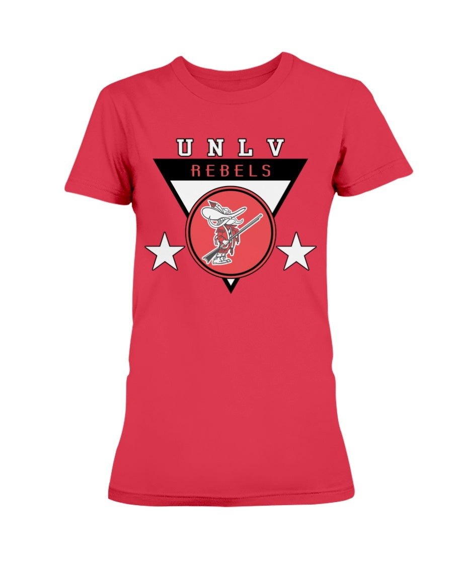 Vintage 80Unlv Rebel Ladies T Shirt 210921