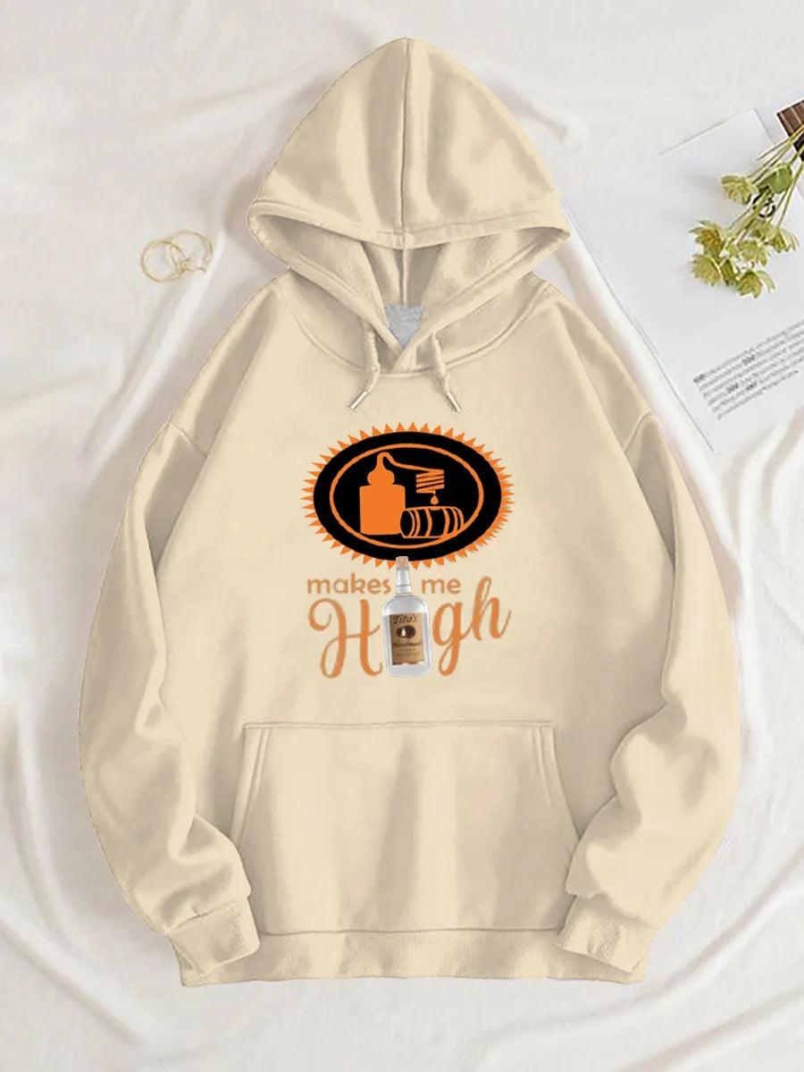 Tito’S Makes Me High Basic Beige Hoodie
