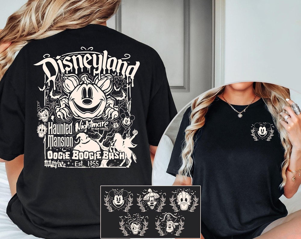 Retro 2 Side Disneyland Halloween Shirt, Mickey and Friends Halloween Shirt, Mickey's Not So Scary, Disney Halloween Shirt, Halloween Gift