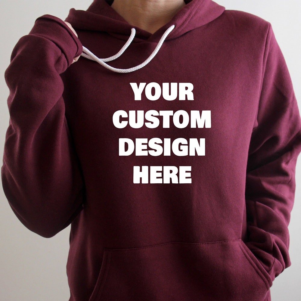 Personalized Hoodie And Custom Sweatshirts, Design Your Own Hoodie, Custom Text Hoodie,Unisex Hoodie And Sweatshirt,Logo Crewneck Sweatshirt Hoodiehome Store Teerealmstore
