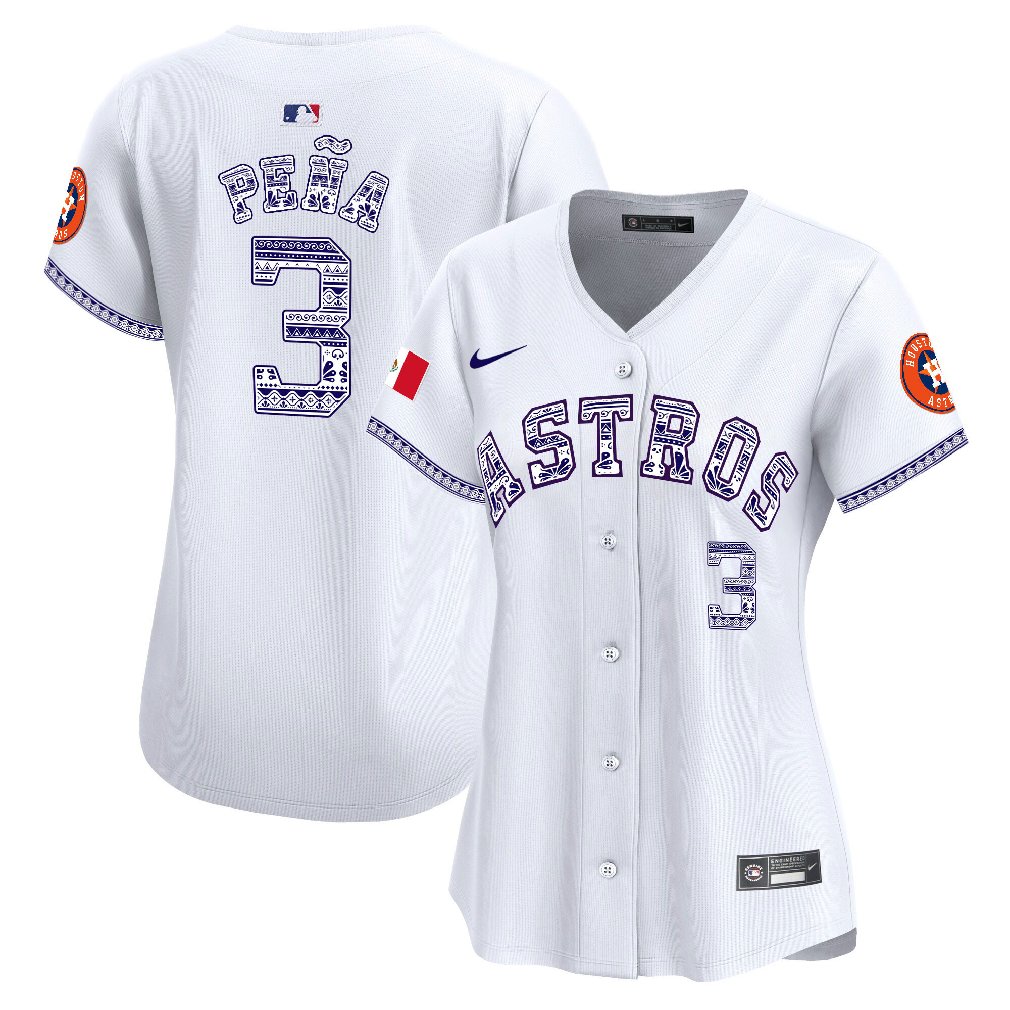 Women’S Houston Astros Mexico Vapor Premier Limited Jersey V2 – All Stitched