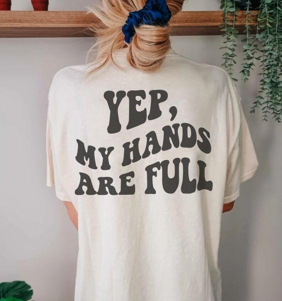Funny Mom Shirt, Yep My Hands Are Fu … fashionstation