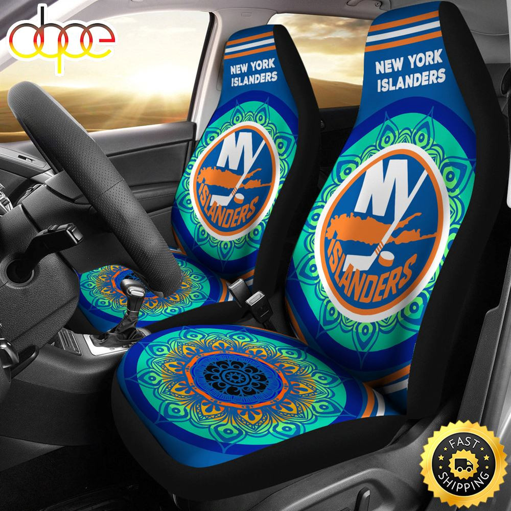 Unique Magical And Vibrant New York Islanders Car Seat Cover Set CSC8635