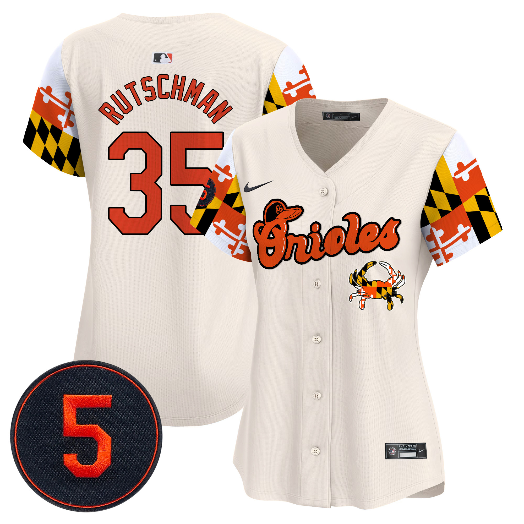 Women’S Baltimore Orioles Robinson Patch Vapor Premier Limited Jersey V7 – All Stitched