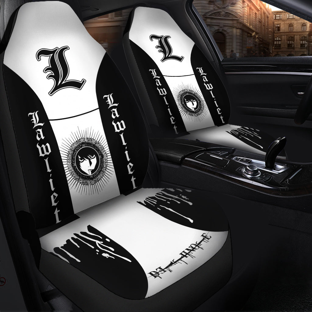 L Death Note Anime Premium Custom Car Seat Covers Decor Protectors | Shop