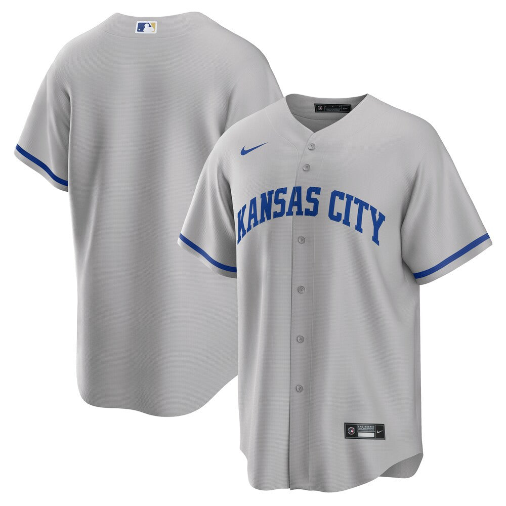 Men’S Kansas City Royals Nike Gray Road Replica Team Jersey