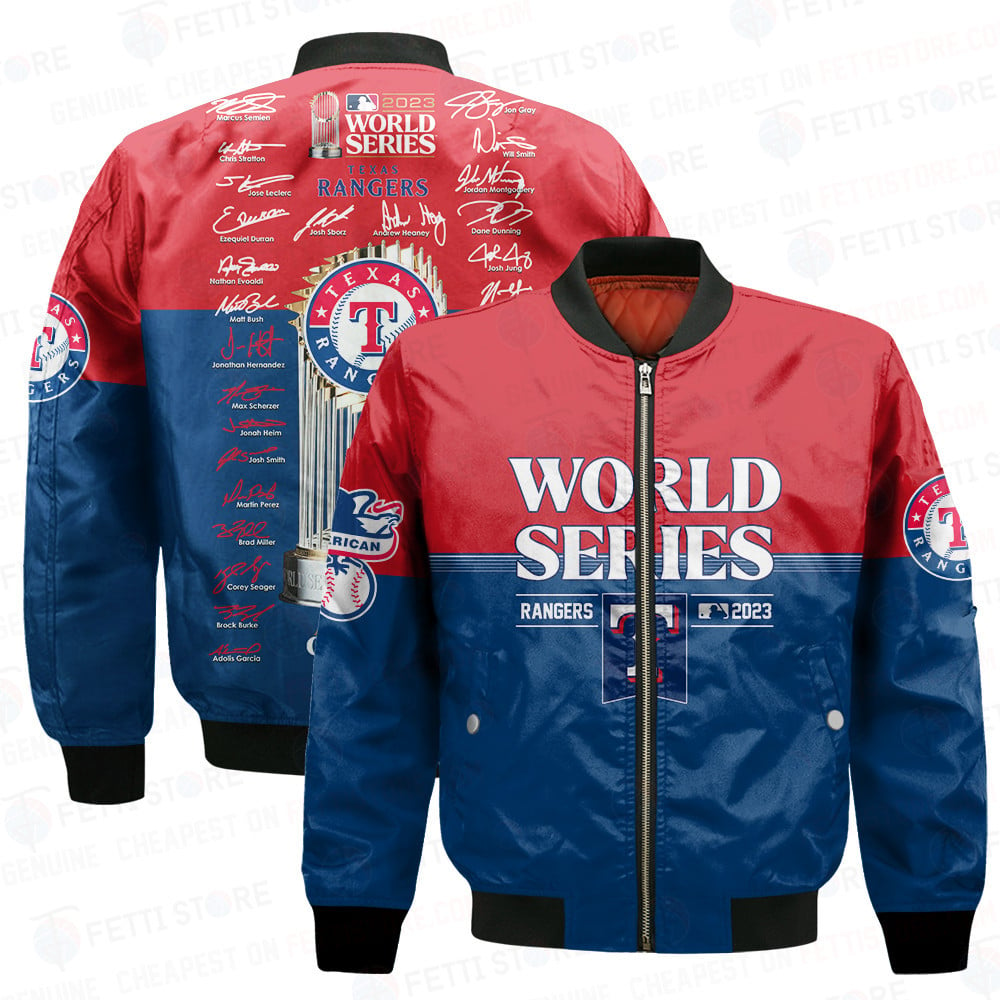 Texas Rangers Major League Baseball AOP Bomber Jacket BJ1357