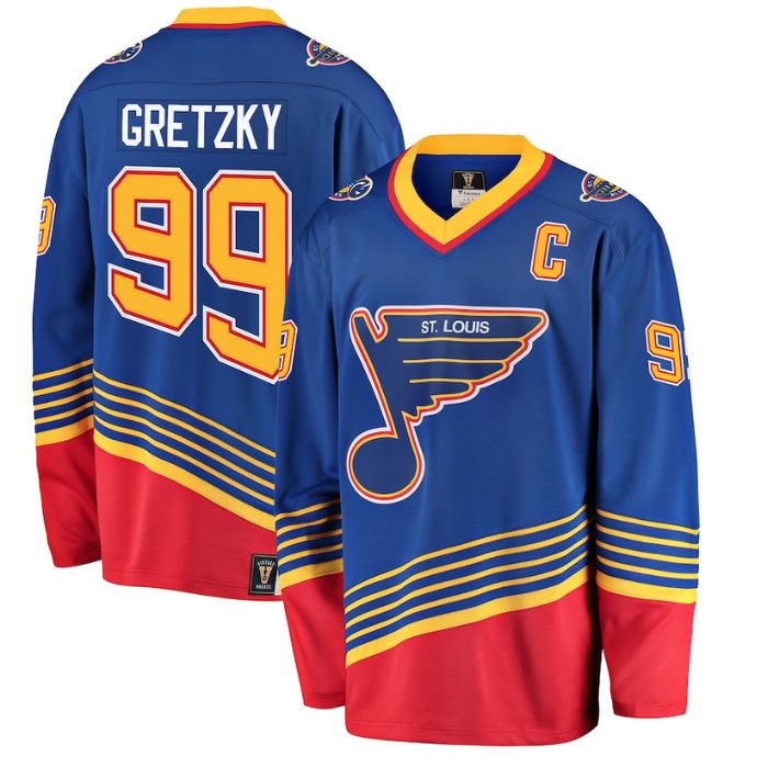 Wayne Gretzky St. Louis Blues Unisex 2023/24 Player Jersey – Blue