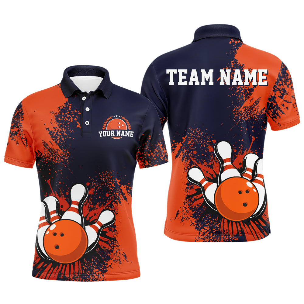 Personalized Men's Bowling Shirts Bowling Jersey Polo Bowling Performance QZT497 Trendyteedesigns Where Art Meets Style