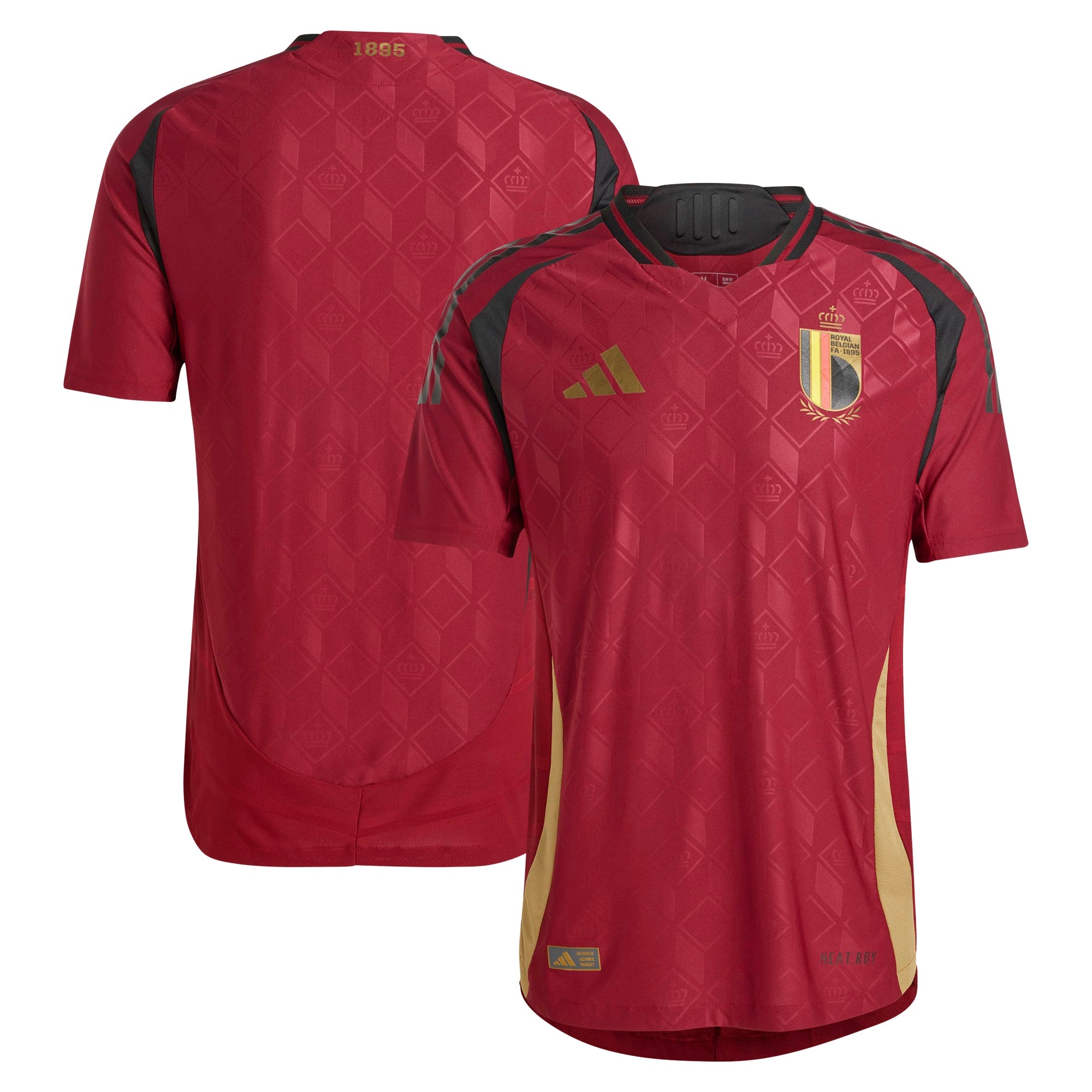 Belgium National Team Adidas 2024 Home Custom Jersey – Burgundy