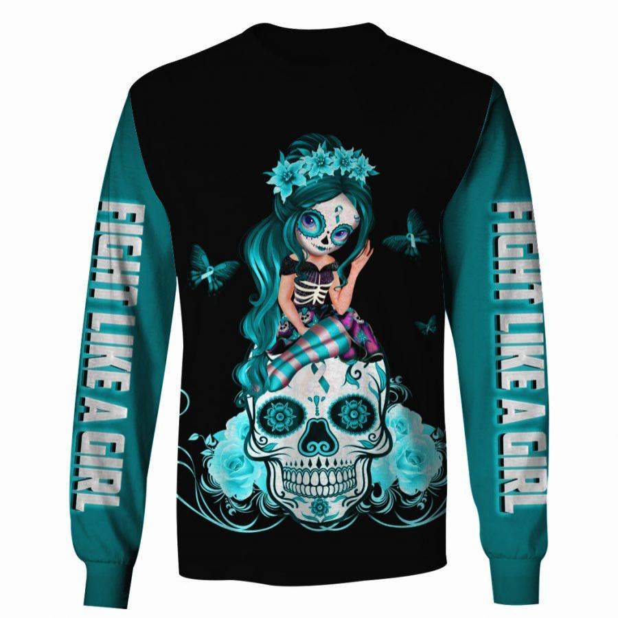 White Teal Cervical Cancer Awareness &hellip;