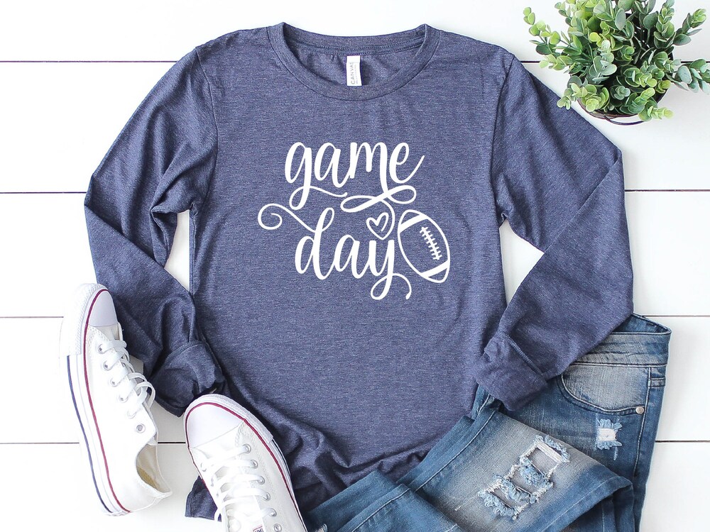 Game Day Long Sleeve Shirt, Football Shirt, Sports Shirt, Game Day Tee, Game Day Tshirt, Game Day Shirt For  , Football Lover Gift - Hot Trend 2024 X Teedelight Blueshirtfarm