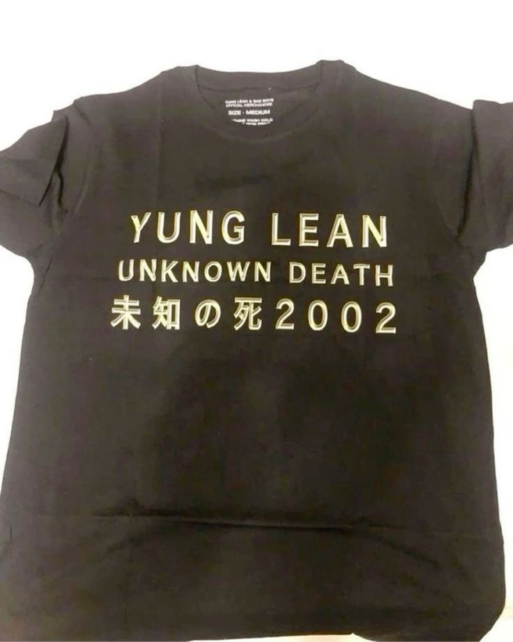Yung Lean Unknown Death 2002 T-Shirt &hellip;