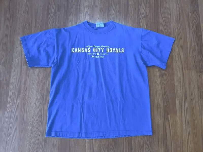 Vintage Kansas City Royals Shirt Blue Baseball Sports