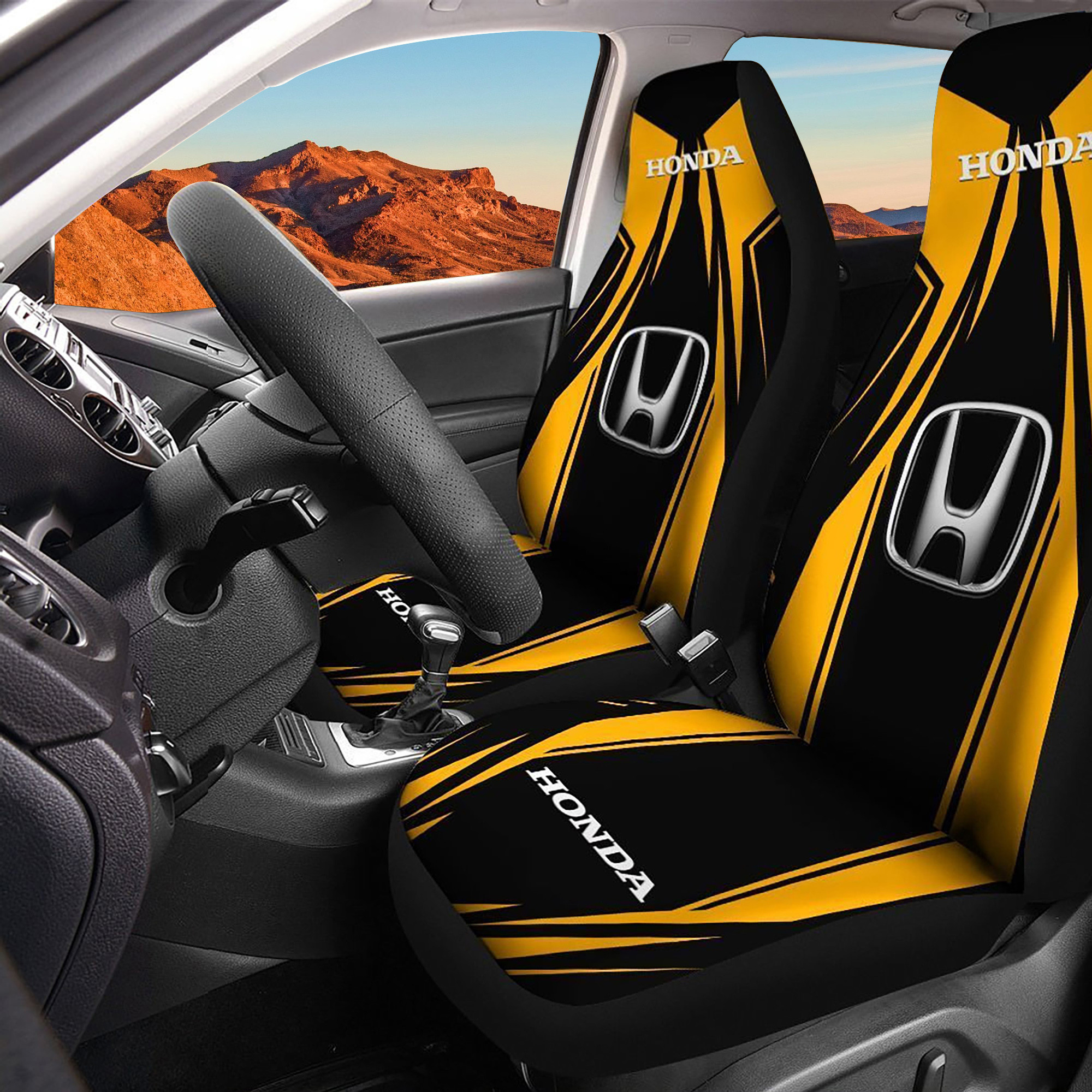 Honda Logo Car Seat Cover Set CSC9703