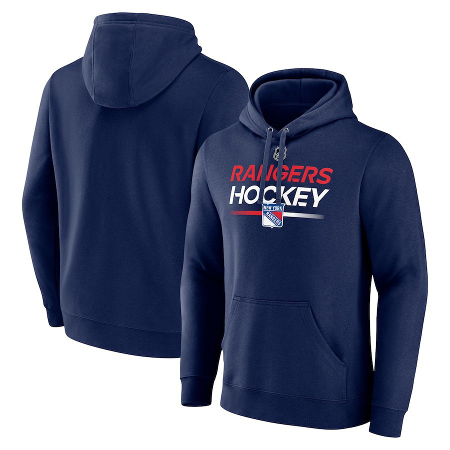 New York Rangers NHL National Hockey League Logo Navy Print 2D Hoodie