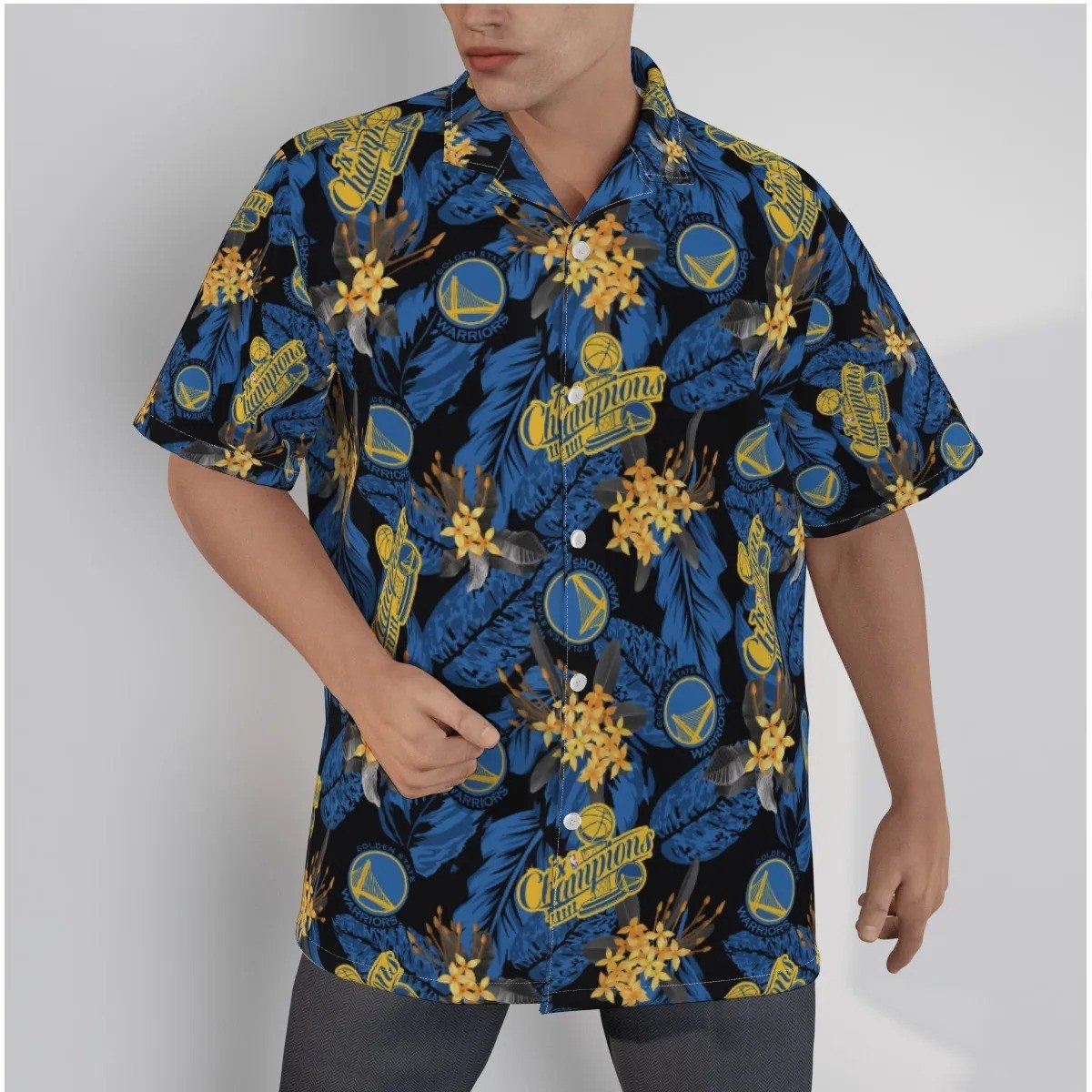 Golden State Warriors Nba 2023 Tropical Art 3D Hawaiian Shirt