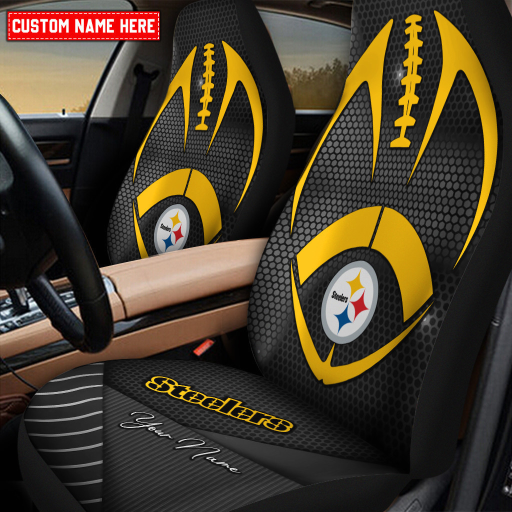 Pittsburgh Steelers Personalized Car Seat Cover Set CSC6173