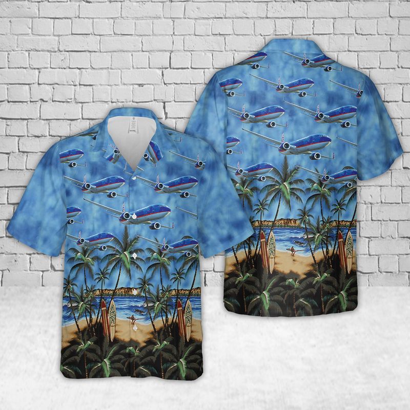 Sun Country Airlines Boeing 737-800 Hawaiian Shirt, Hawaiian Shirt For Men, Women