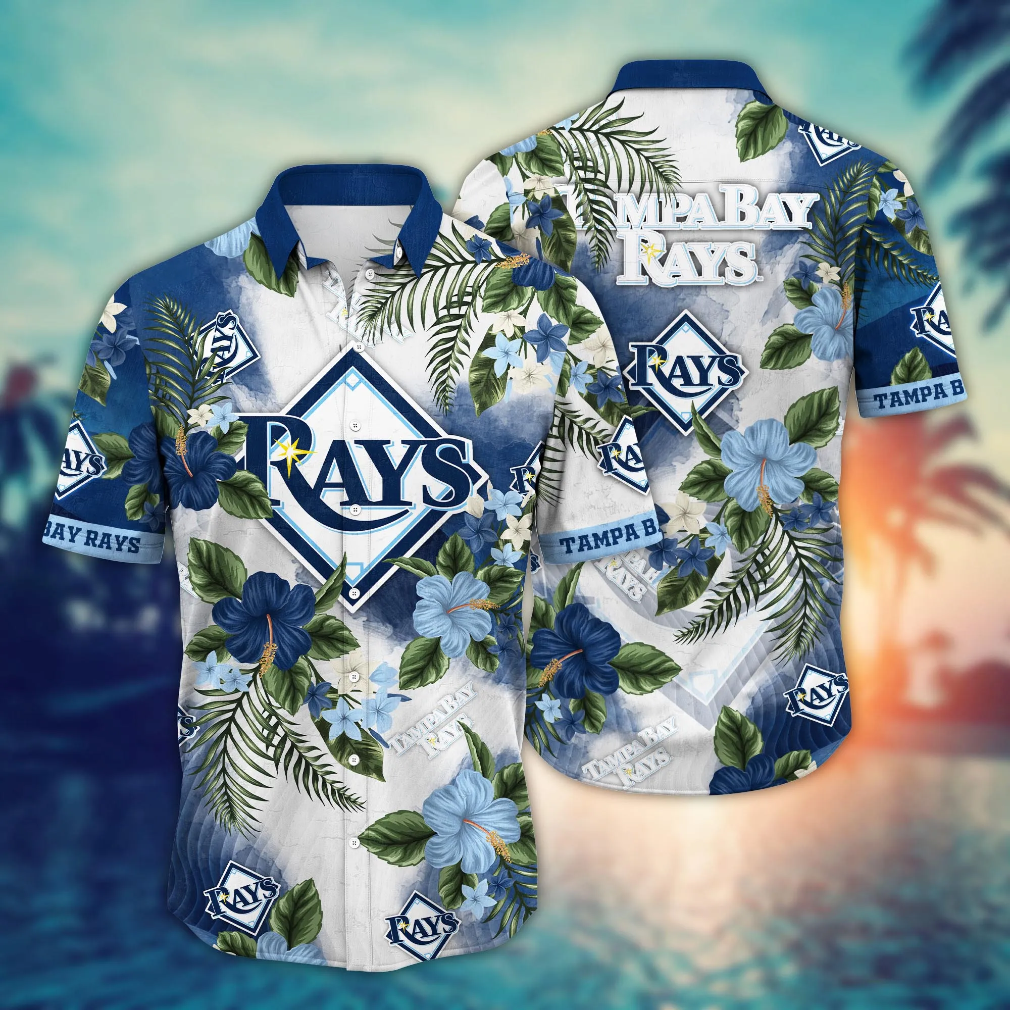 Tampa Bay Rays Mlb Hawaiian Shirt Hot Seasontime Aloha Shirt