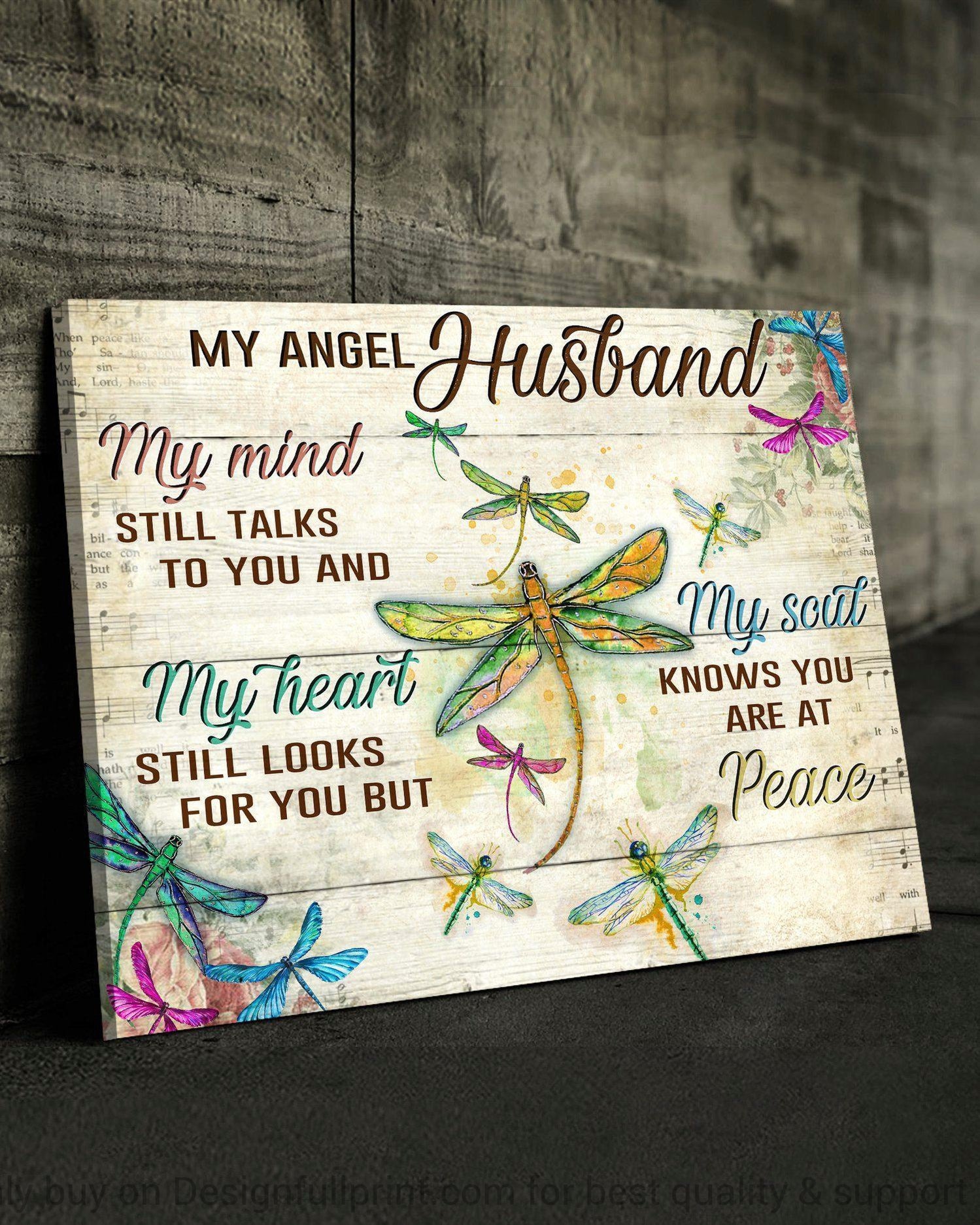 For My Angel Husband Canvas Art And  &hellip;