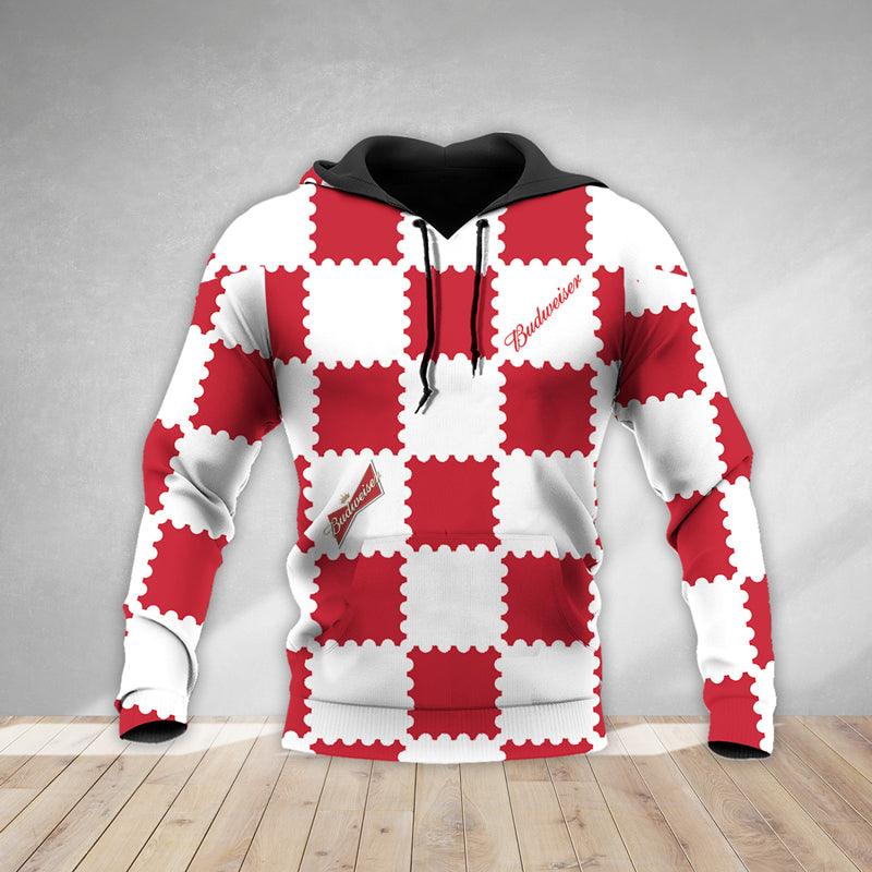 Gorgeous Gingham Budweiser Beer Hoodie & Zip Hoodie