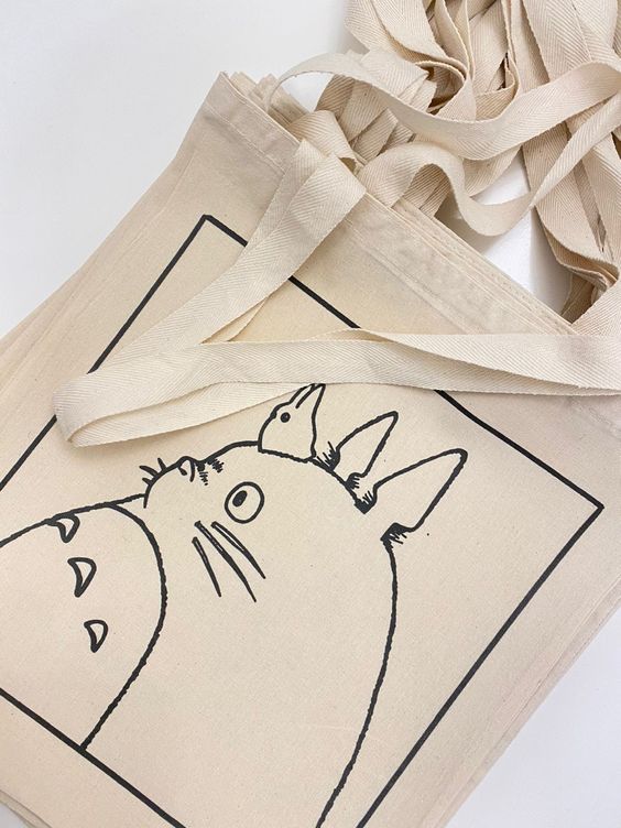 My neighbor totoro tote Bag N135, Canvas Tote Bags, Tote Bag Design, Tote Bag Idea