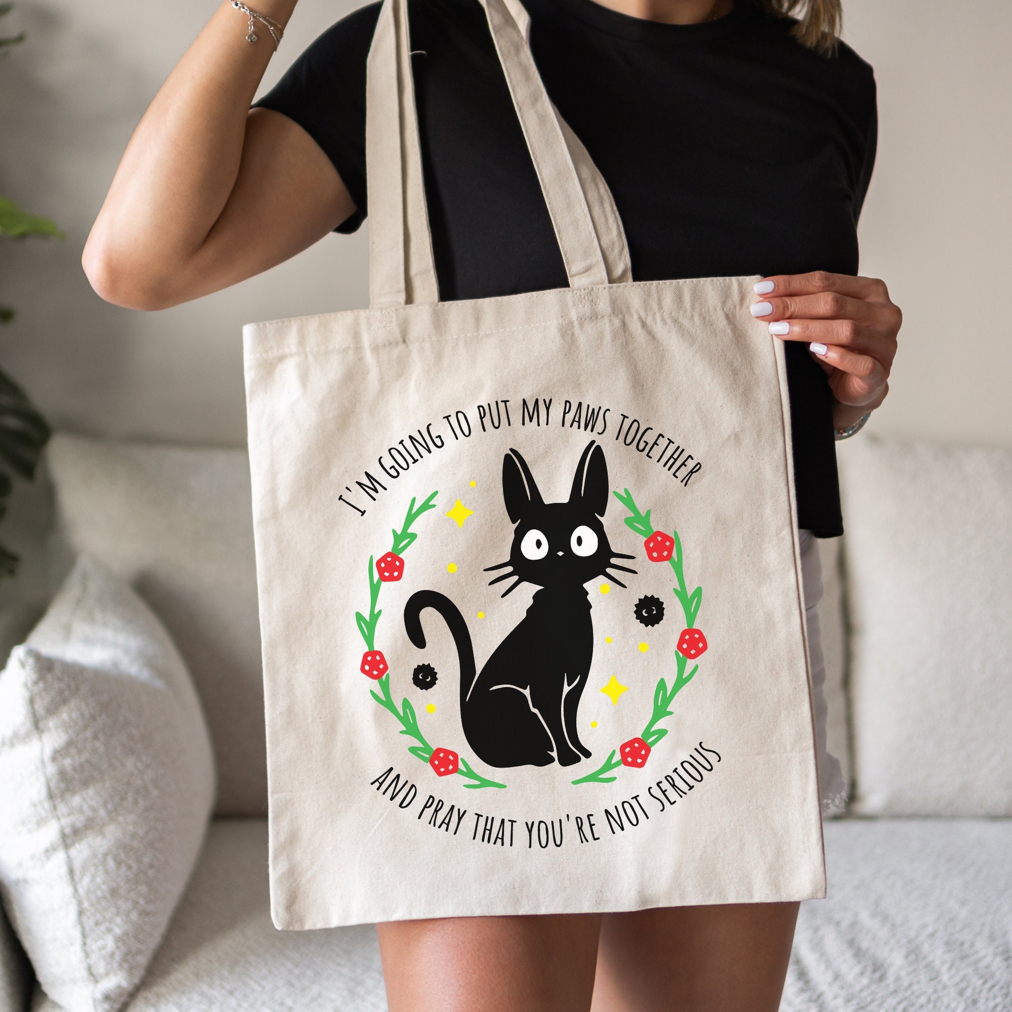 Kikis Delivery Service Jiji Inspired Canvas Tote Bag