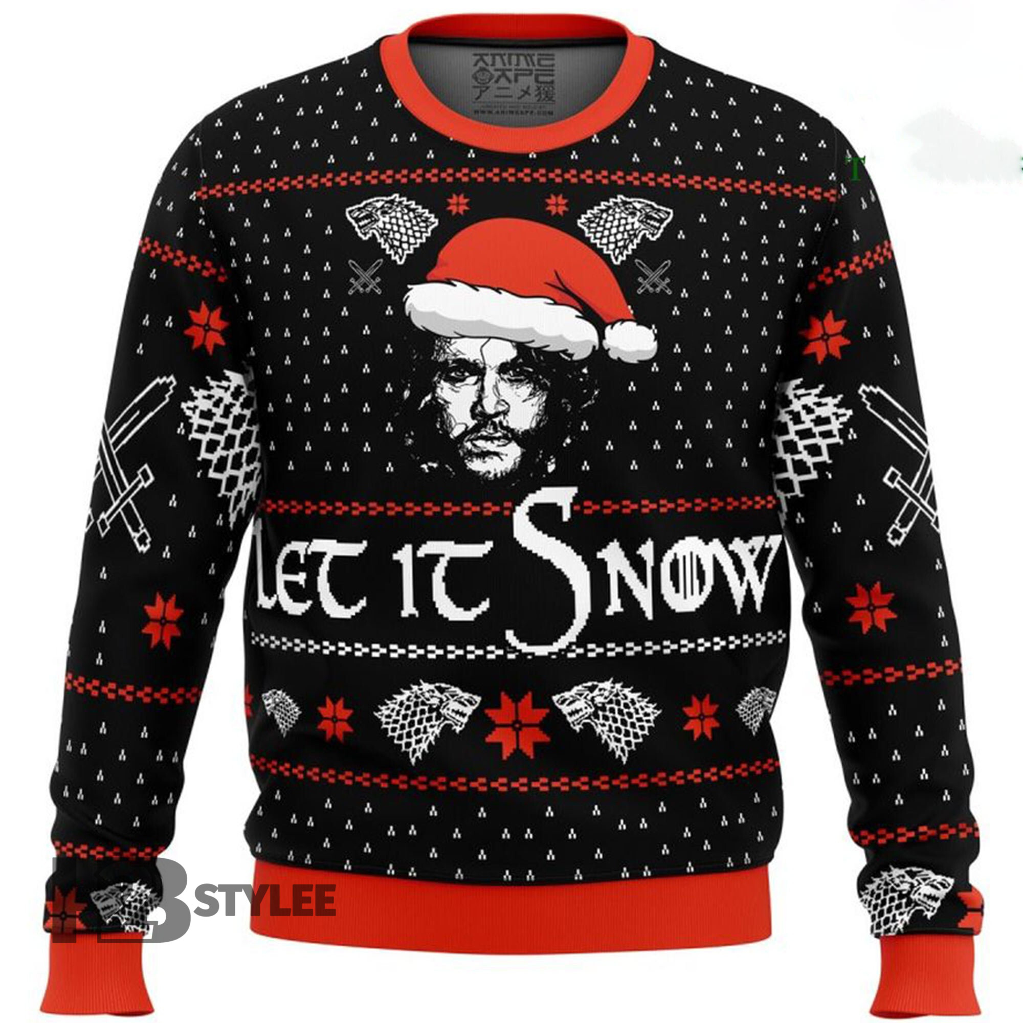 Game Of Thrones Let It Snow Got House Of The Dragon Merry Christmas Xmas Gift Xmas Tree Ugly Sweater