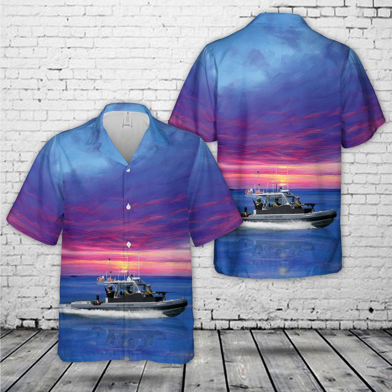 Uscg 32-Foot Transportable Port Security Boat Hawaiian Shirt