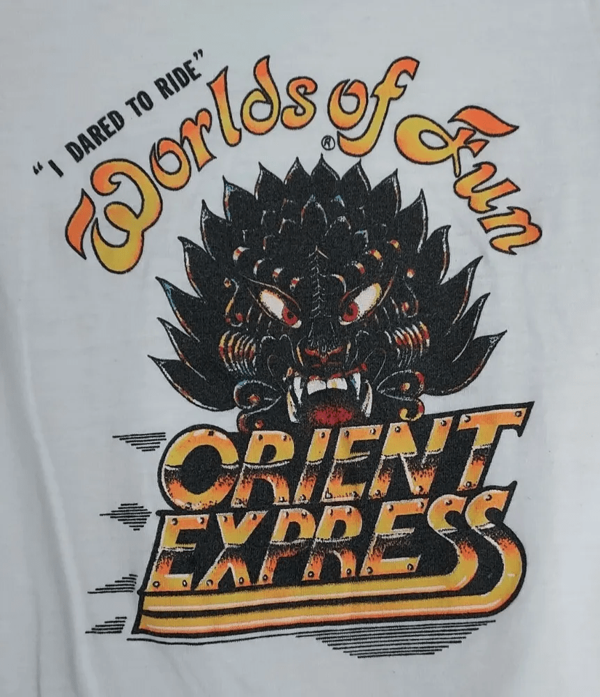 Orient Express Roller Coaster Worlds Of Fun Kansas City Vintage T Shirt