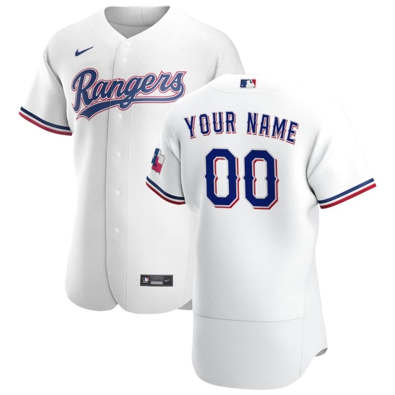 Texas Rangers Team 2022 Home Custom Jersey Unisex Pro Official