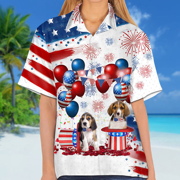 Beagle Independence Day Hawaiian Shirt For Men And Women, 4Th Of July Hawaiian Shirt