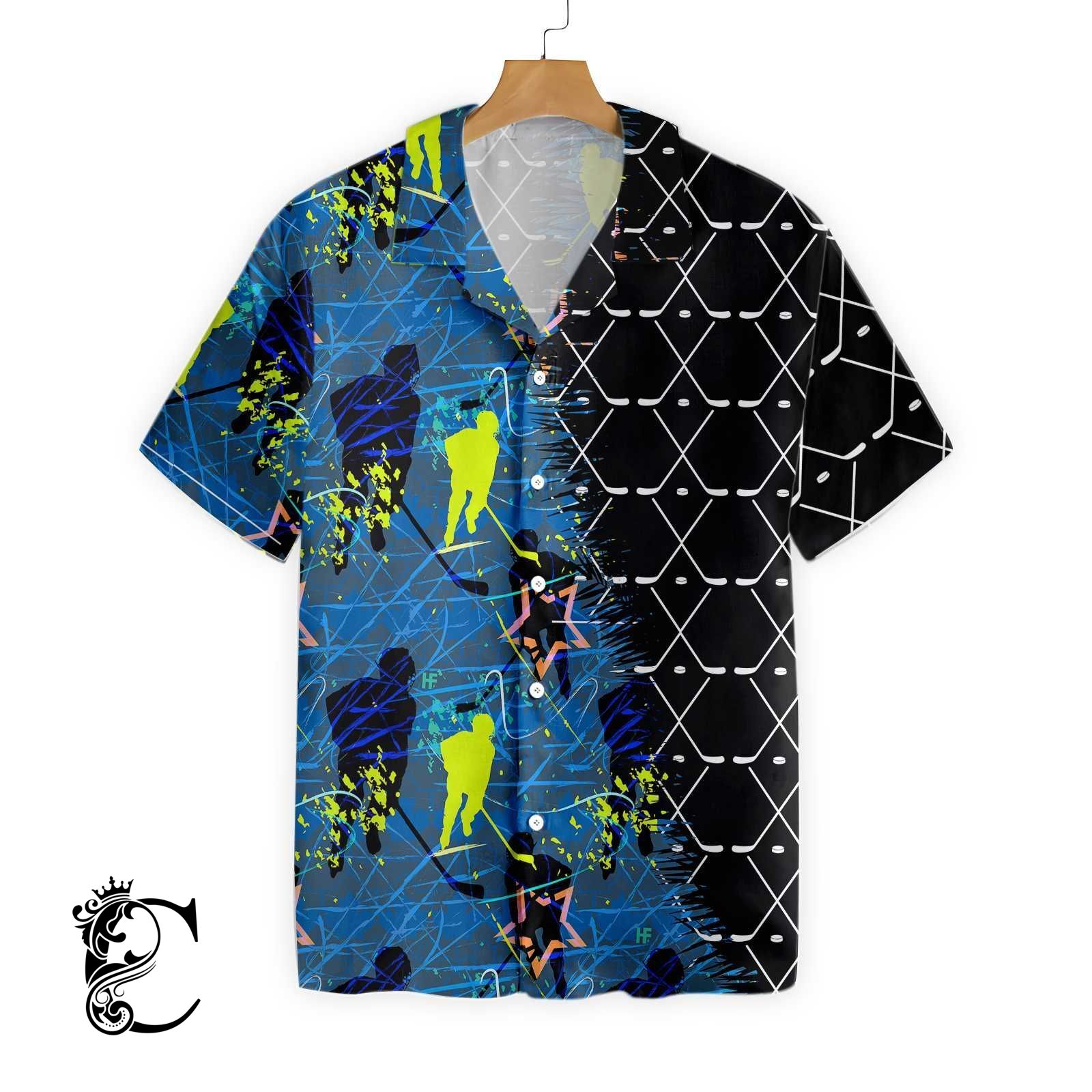 Hockey Sticks Pattern V1 Hawaiian Sh …