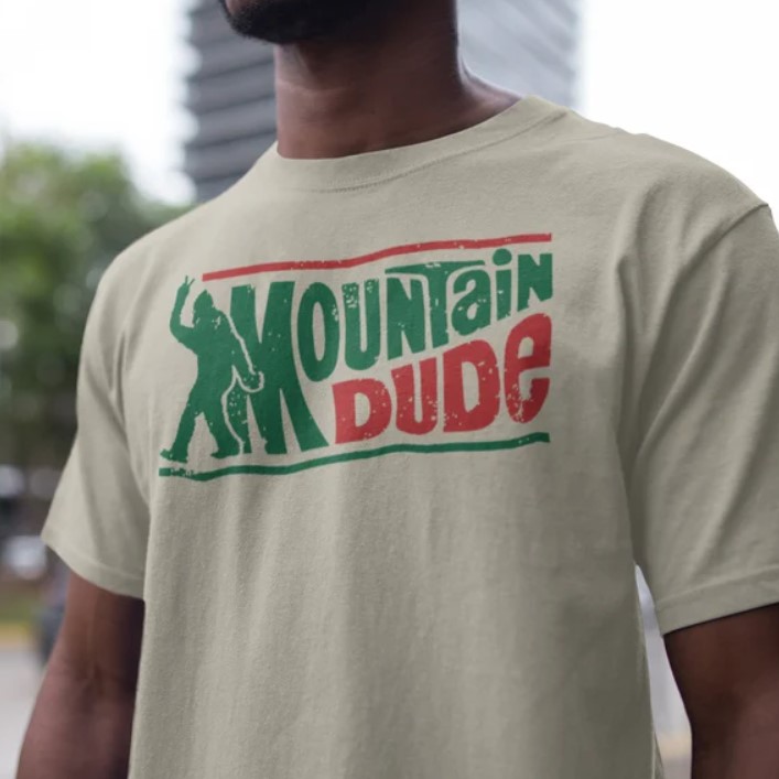 Bigfoot Mountain Dude Retro Hiking Camping Shirt Outfit