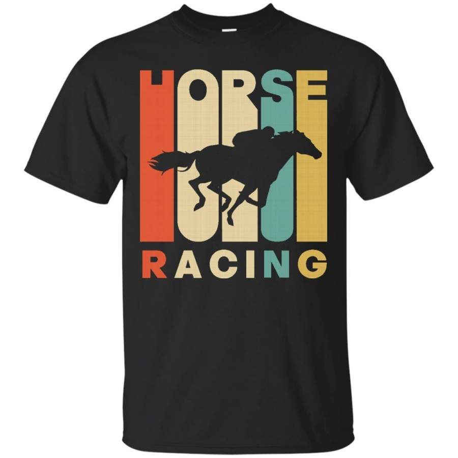 AGR Vintage Style Horse Racing Silhouette T-Shirt